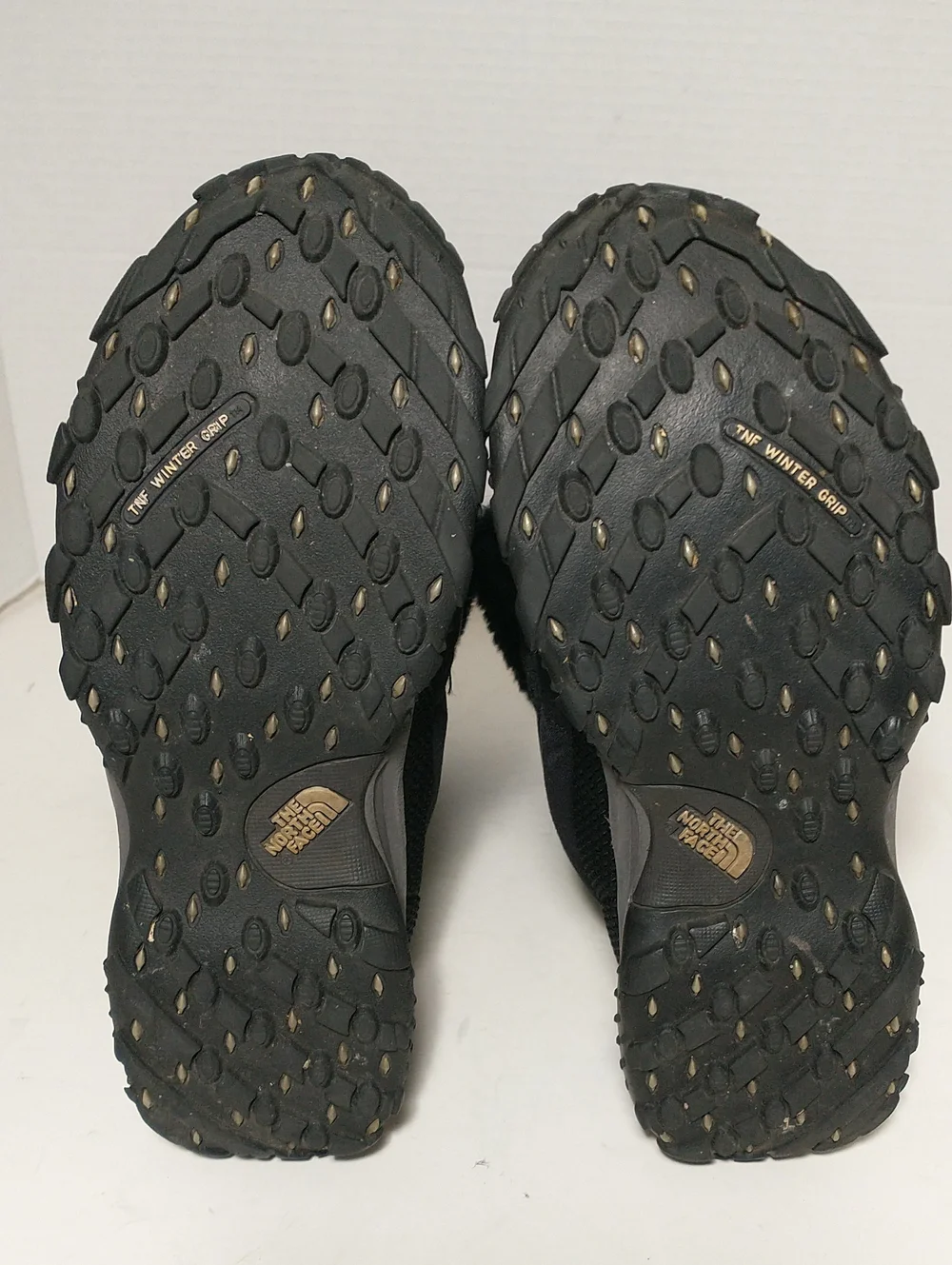 The North Face Nuptse Fur Winter Boots, Goose Down Insulation,Size 8, Black/Gray